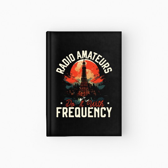 Ham Radio Operator Morse Code Radioactivity Hardcover Journal