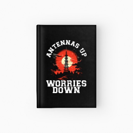 Ham Radio Operator Morse Code Radioactivity Hardcover Journal