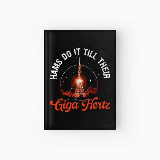 Ham Radio Operator Morse Code Radioactivity Hardcover Journal