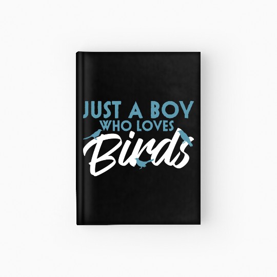 Bird Budgie Boy Avian Love Robin Heron Hummingbird Hardcover Journal