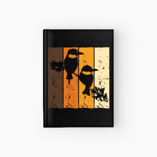 Birds Art Budgie Sparrow Canary Parrot Hummingbird Hardcover Journal