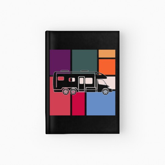 Vintage Camper – Retro Road Trip Hardcover Journal