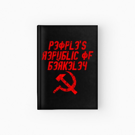 People's republic of Berkeley Communist logo Hardcover Journal