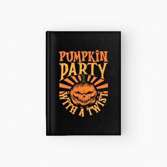 Scary Pumpkin Halloween Costume Autumn Fall Gift Hardcover Journal