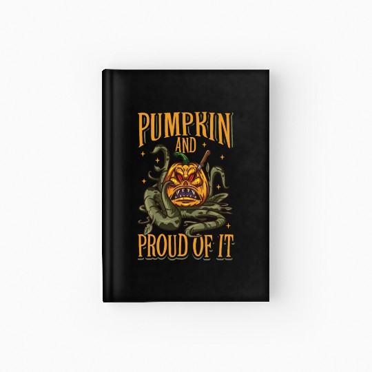 Scary Pumpkin Halloween Costume Autumn Fall Gift Hardcover Journal