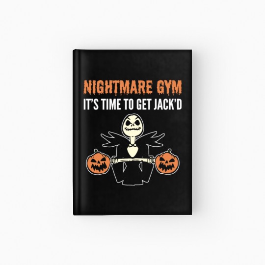 Nightmare Gym Grim Reaper Fan Gift Hardcover Journal