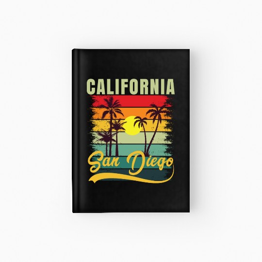 Friends Summer Travel Family Vacation san diego Hardcover Journal