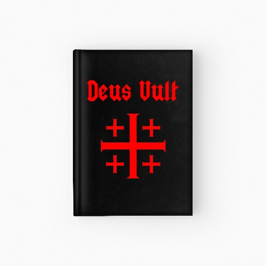 Jerusalem Cross Crus Emblem Knights Templar Hardcover Journal