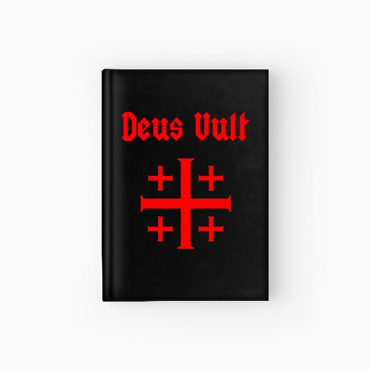 Jerusalem Cross Crus Emblem Knights Templar Hardcover Journal