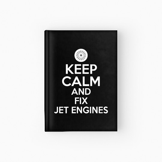 Jet Engine Mechanic Hardcover Journal