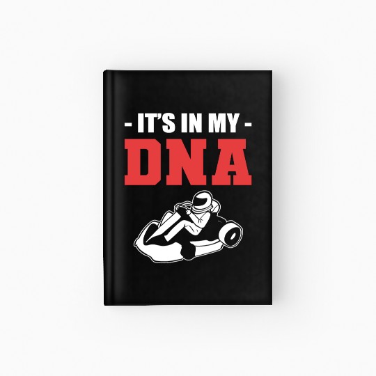 DNA Go Kart Racer And Karting Expert Gift Hardcover Journal