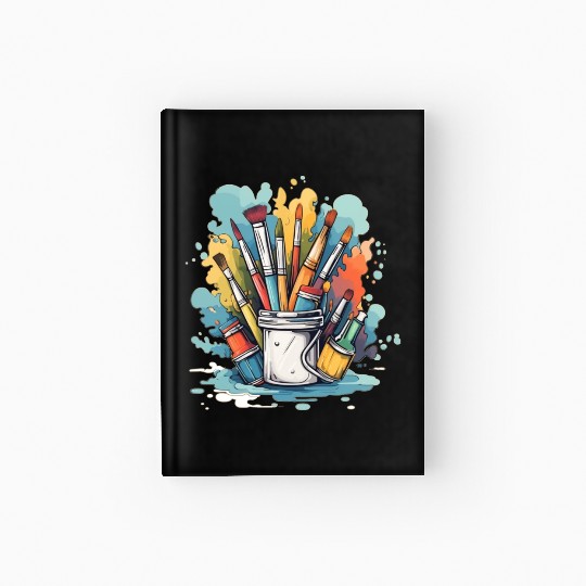 Art Teacher Painting Hardcover Journal