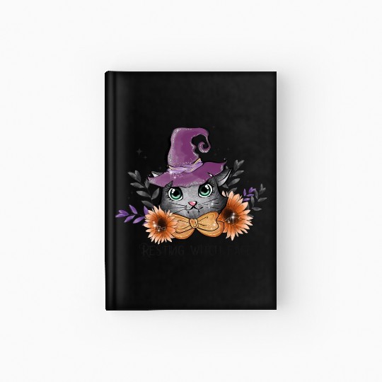 Resting witch face Hardcover Journal