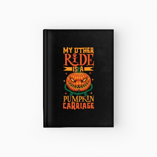 Scary Pumpkin Halloween Costume Autumn Fall Gift Hardcover Journal