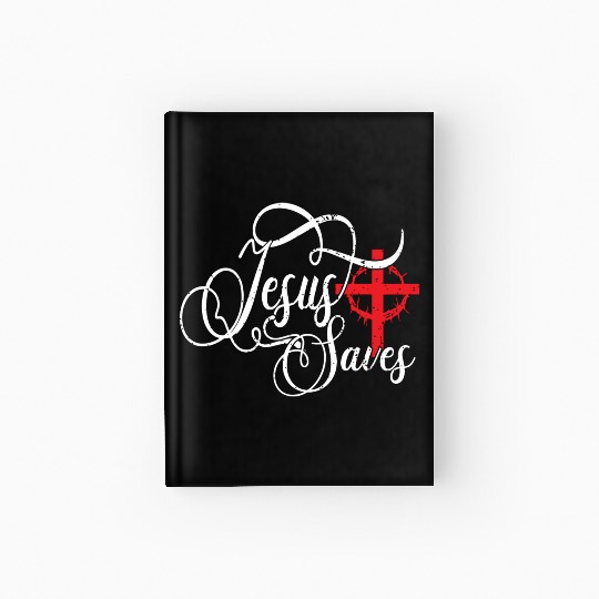 Jesus Saves Love Jesus Christmas Christian Hardcover Journal