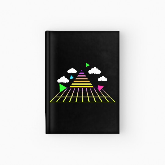 Game 8-bit pixel retro style 90s. Hardcover Journal