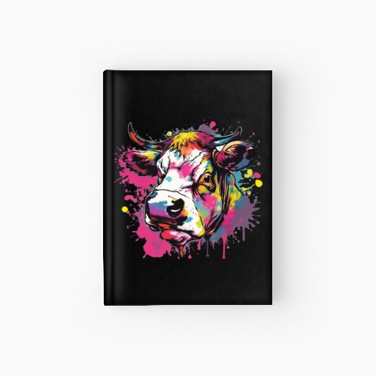 Cow Cows Cow Head Agriculture Farmer Hardcover Journal