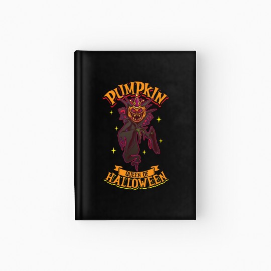 Scary Pumpkin Halloween Costume Autumn Fall Gift Hardcover Journal