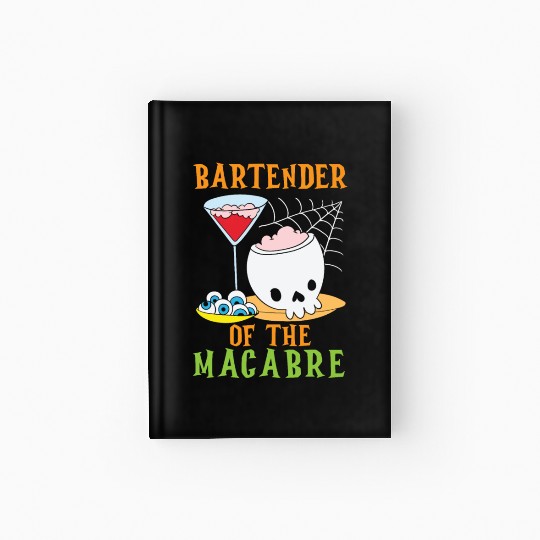 Bartender of the Macabre Bartender Halloween Hardcover Journal