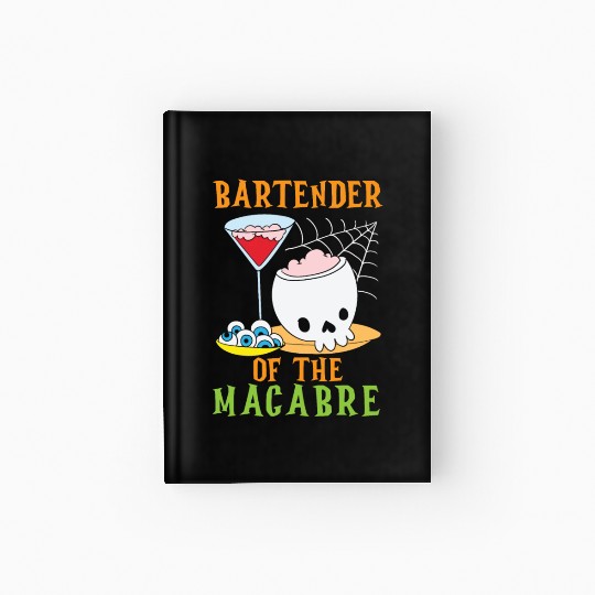 Bartender of the Macabre Bartender Halloween Hardcover Journal
