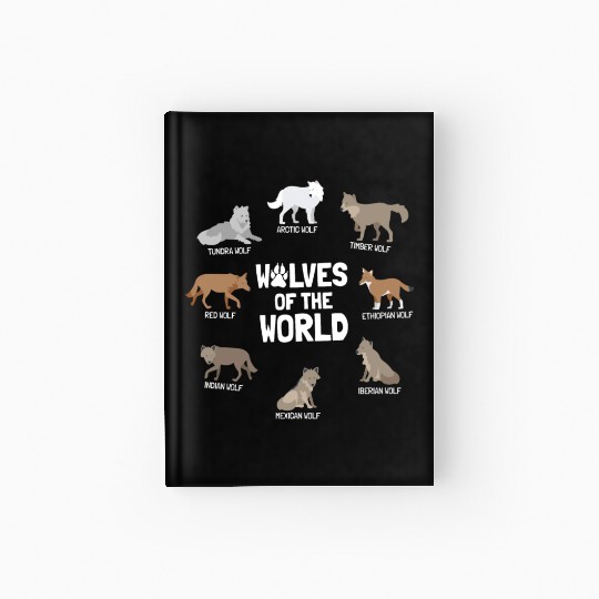 Wolves Of The World Wilderness Wildlife Hardcover Journal