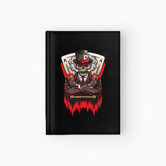 Spades Ace Death Poker Texas Hold'em Hardcover Journal