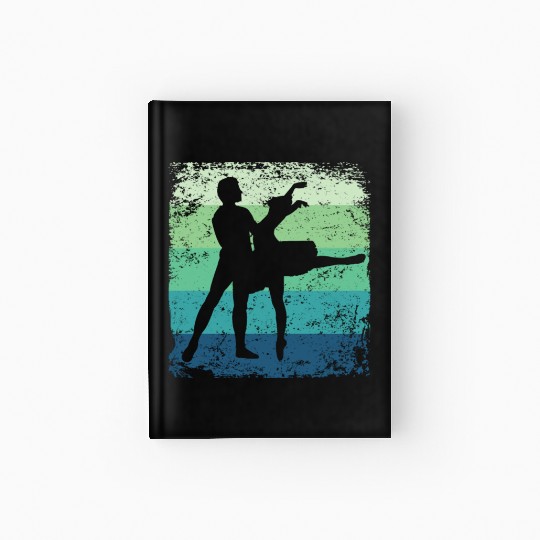 Ballet Dance Couple Vintage Ballerina Hardcover Journal