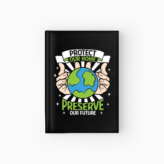 Climate Change Environmental Earth Day Planet Hardcover Journal