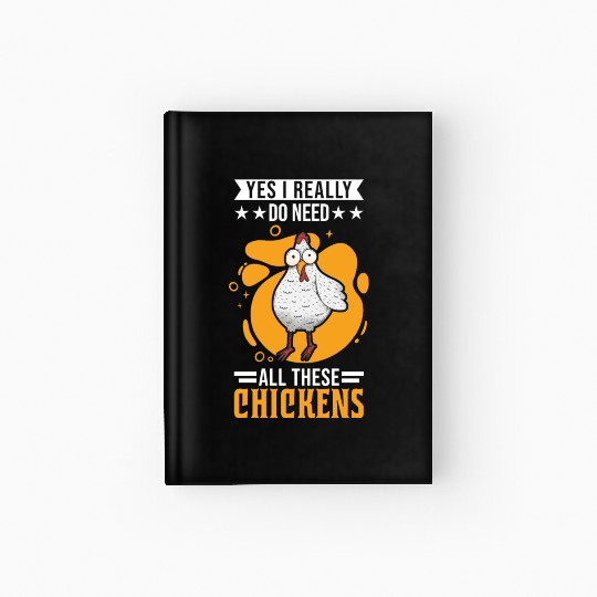 Chickens Chicken Farm Farmer Hardcover Journal