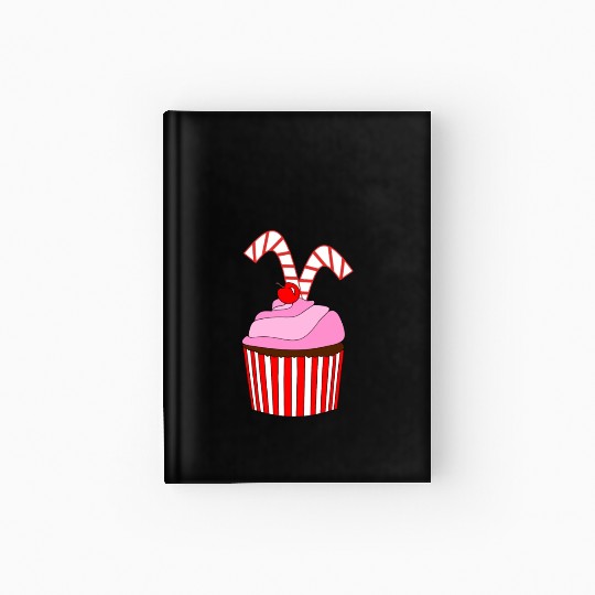 Cupcakes And Candy Canes Hardcover Journal