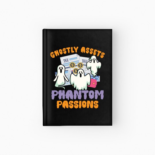 Ghostly Assets Phantom Passions Scary Halloween Hardcover Journal