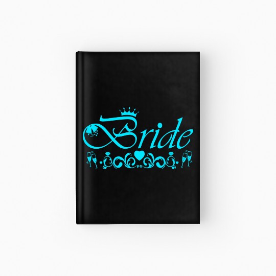 Bride Bachelorette Party Blue Hardcover Journal