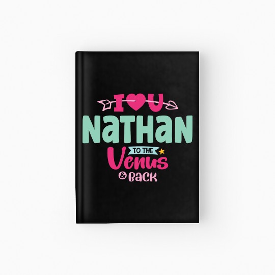 I Love You Nathan Valentines Hardcover Journal