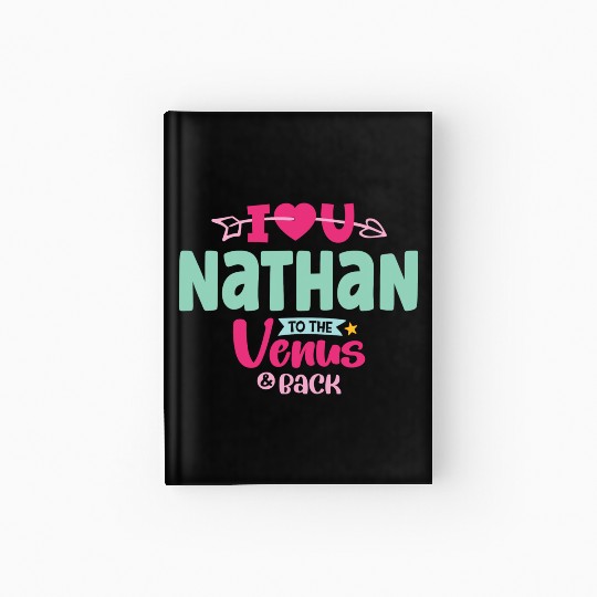 I Love You Nathan Valentines Hardcover Journal
