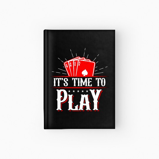 Classic Blackjack It's Time To Play Casino Dealer Hardcover Journal