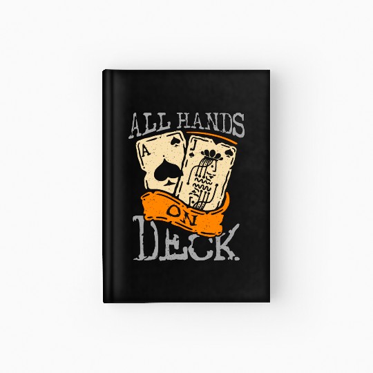 Classic Blackjack All Hands On Deck Loves Gambling Hardcover Journal