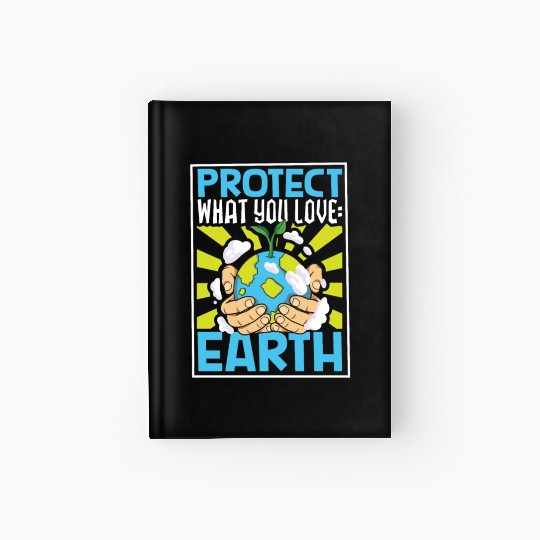 Climate Change Environmental Earth Day Planet Hardcover Journal
