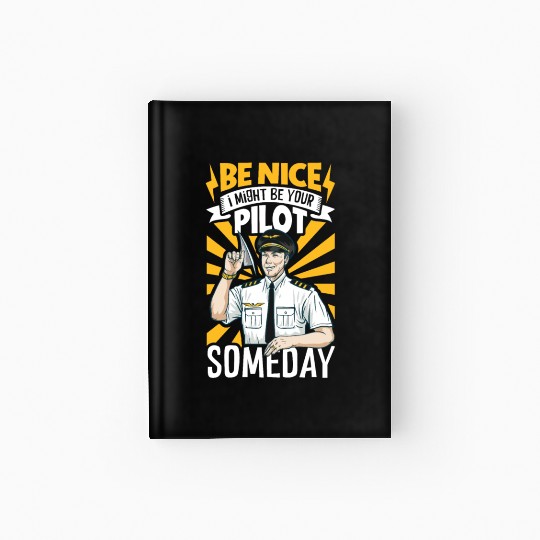 Pilot Aviation Airplane Airline Future Pilots Hardcover Journal