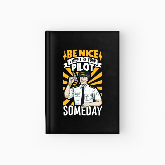 Pilot Aviation Airplane Airline Future Pilots Hardcover Journal