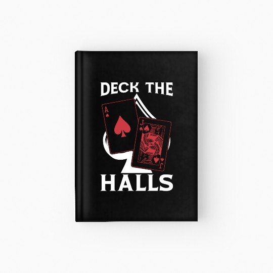 Classic Blackjack Deck The Halls Casino Gambling Hardcover Journal