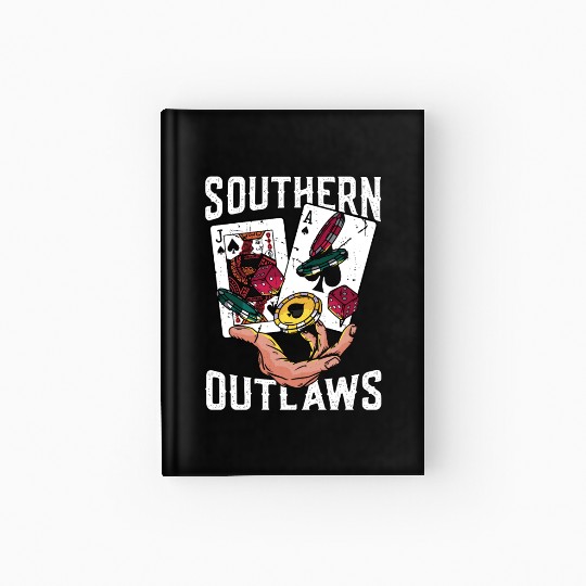 Classic Blackjack Southern Outlaws Loves Card Game Hardcover Journal