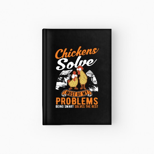 Chickens Chicken Farm Farmer Hardcover Journal