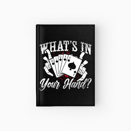 Cribbage What's In Your Hand Board Game Card Game Hardcover Journal