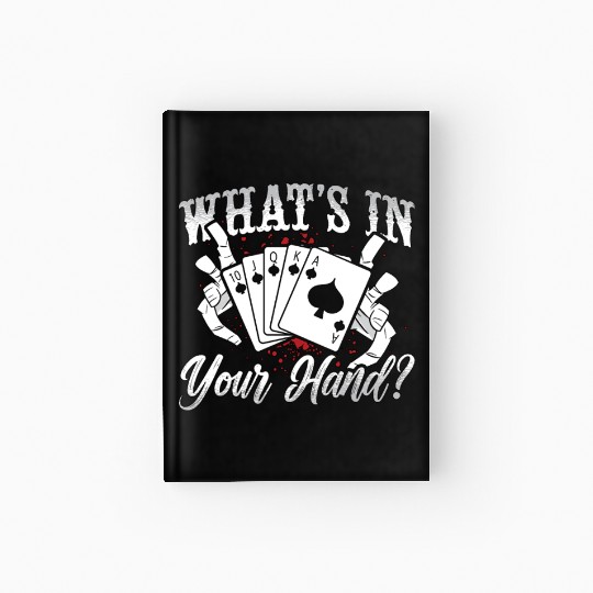 Cribbage What's In Your Hand Board Game Card Game Hardcover Journal