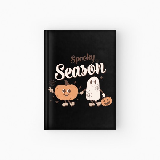Spooky Season Ghost Pumpkin Friends Hardcover Journal