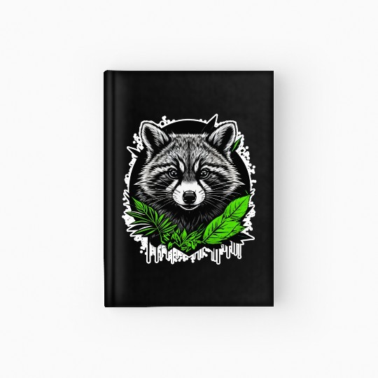 Raccoon Vibes Hardcover Journal