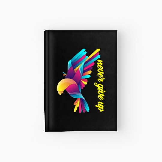 "Never Give Up" - The Resilience to Conquer Challe Hardcover Journal