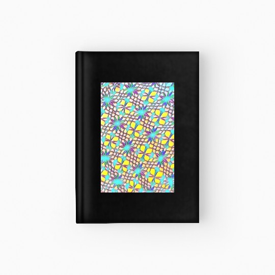 Stunning Yellow Blue Purple Vector Design Hardcover Journal