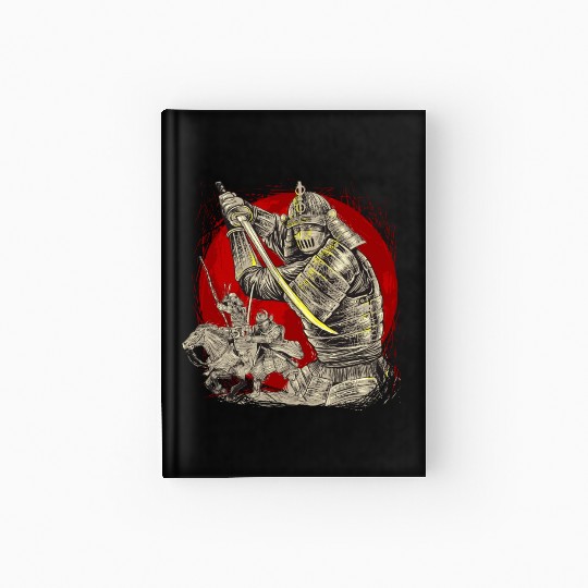 Samurai Silhouette: Duel Under the Crimson Moon Hardcover Journal
