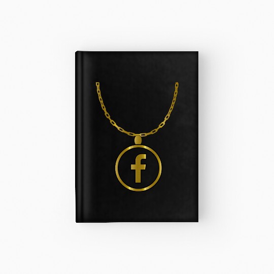 Facebook necklace Hardcover Journal